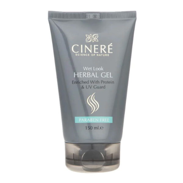 Cinere Wet Look Herbal Gel Enriched With Protein & UV Guard - Paraben Free 150 ml