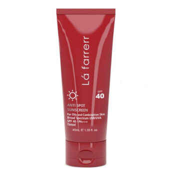 La Farrerr Anti Spot Sunscreen Cream for Oily and Acne Prone Skin (SPF40) 40 ml