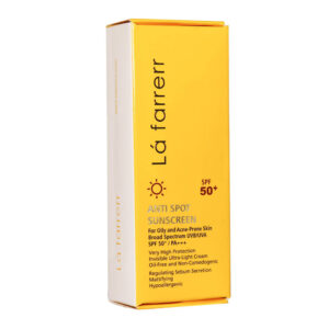 La Farrerr Anti Spot Sunscreen Cream for Oily and Acne Prone Skin (SPF50) 40 ml
