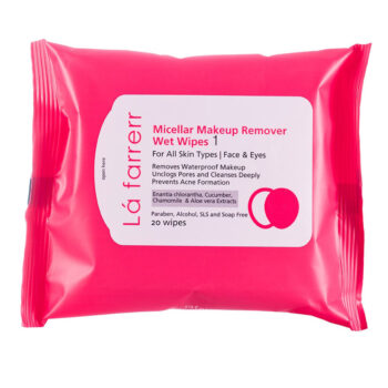 La Farrerr Micellar Makeup remover wet wipes for all skin types 20pcs