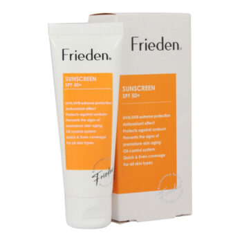 کرم ضد آفتاب SPF50 مناسب انواع پوست 50 میلی لیتر فریدن Frieden