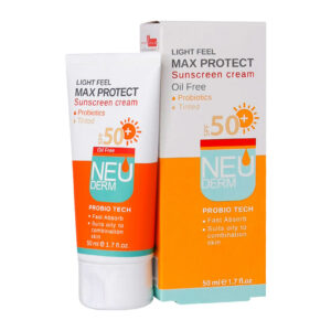 کرم ضد آفتاب مکس پروتکت SPF50مناسب پوست چرب 50 میلی لیتر نئودرم neuderm