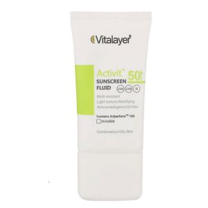 فلوئید ضد آفتاب SPF50 اکتی ویت 50 میلی لیتر ویتالیر Vitalayer