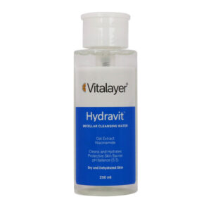 محلول پاک کننده آرایش هیدراویت مناسب پوست خشک 250 میلی لیتر ویتالیر Vitalayer