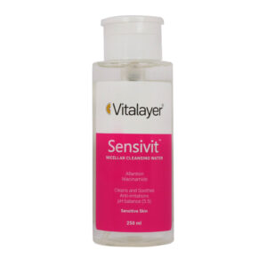 محلول پاک کننده آرایش سنسی مناسب پوست حساس 250 میلی لیتر ویت ویتالیر Vitalayer