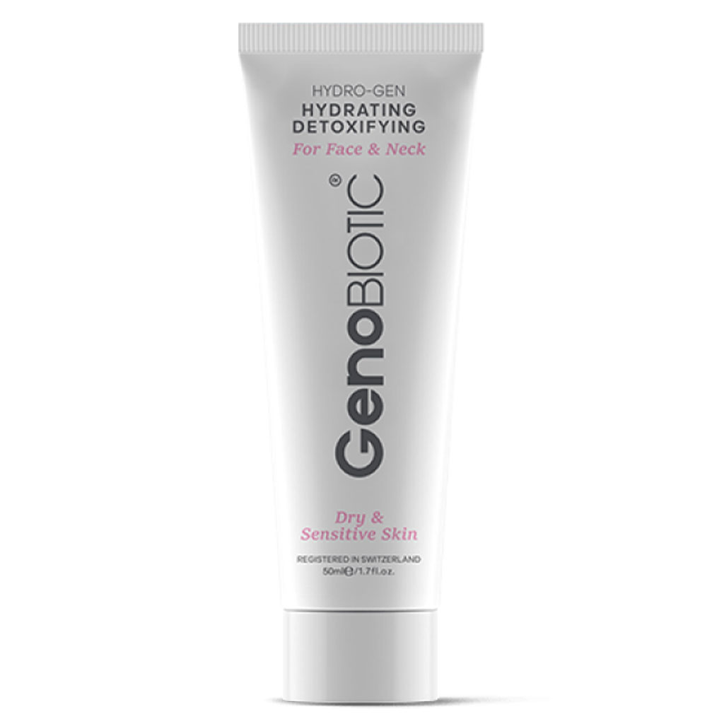 کرم رطوبت رسان و دتوکسیفای صورت و گردن پوست خشک و حساس 50 میلی لیتر ژنوبایوتیک