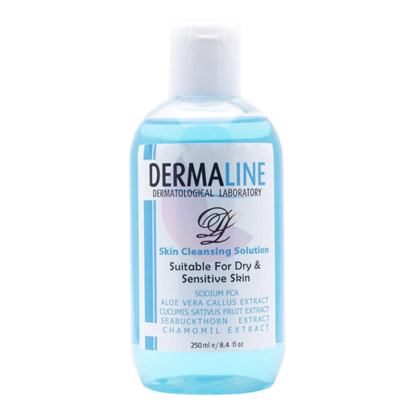 Dermaline Skin Cleansing Solution Suitable For Dry & Sensitive Skin 250 ML
