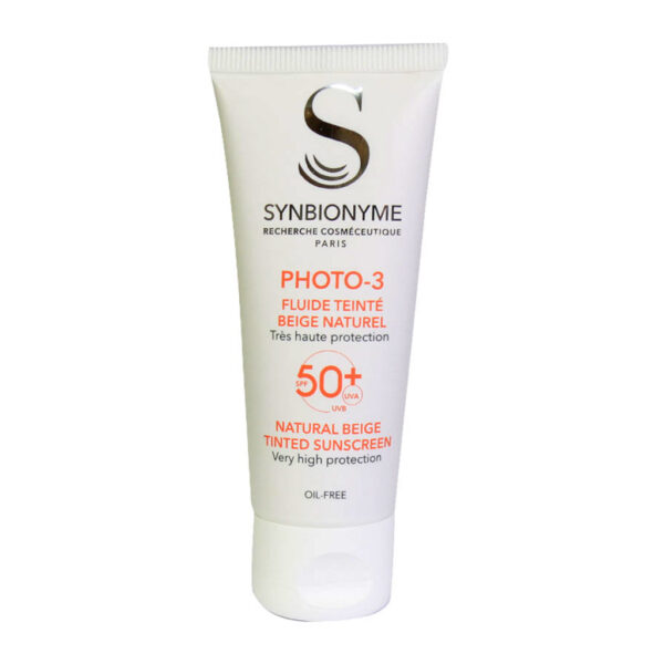 کرم ضد آفتاب فتو3 +SPF50 فاقد چربی پوست حساس حجم40 میلی لیتر سین بیونیم SYNBIONYME