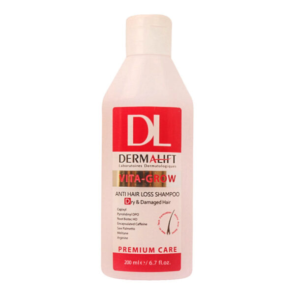 شامپو تقویت کننده موی خشک و آسیب دیده۲۰۰ میلی لیتر درمالیفت Dermalift