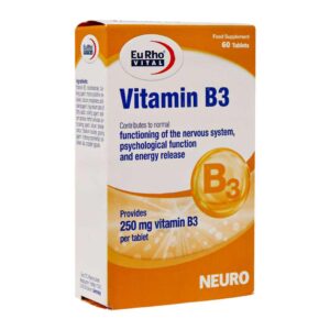 قرص ویتامین B3 حجم 250میلی گرم 60 عدد یوروویتال Eurho Vital