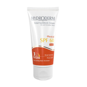 كرم ضد آفتاب SPF60 فيزيكال رنگی 50 میلی لیتر هیدرودرم Hydroderm