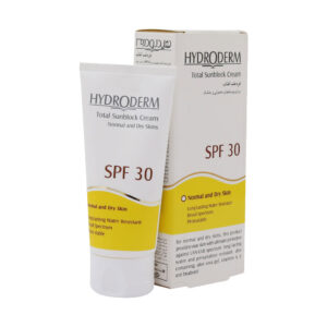 کرم ضد آفتاب SPF30 مناسب پوست های معمولی و خشک ۵۰ میلی لیتر هیدرودرم Hydroderm