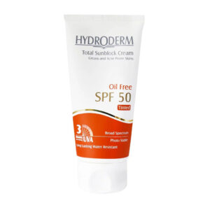 ضد آفتاب رنگی فاقد چربی SPF50 حجم ۵۰ میلی لیتر هیدرودرم Hydroderm