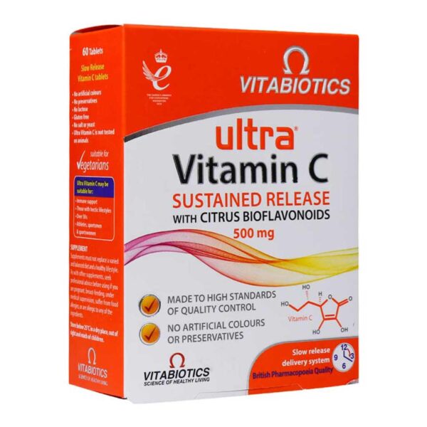 قرص اولترا ویتامین C 500 میلی گرم 60 عدد ویتابیوتیکس Vitabiotics