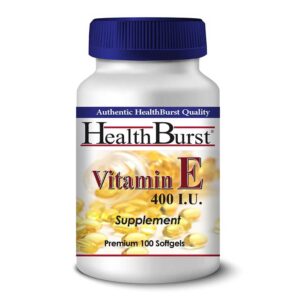 کپسول ژلاتینی ویتامین E 400 واحد 100 عددی هلث برست Health Burst