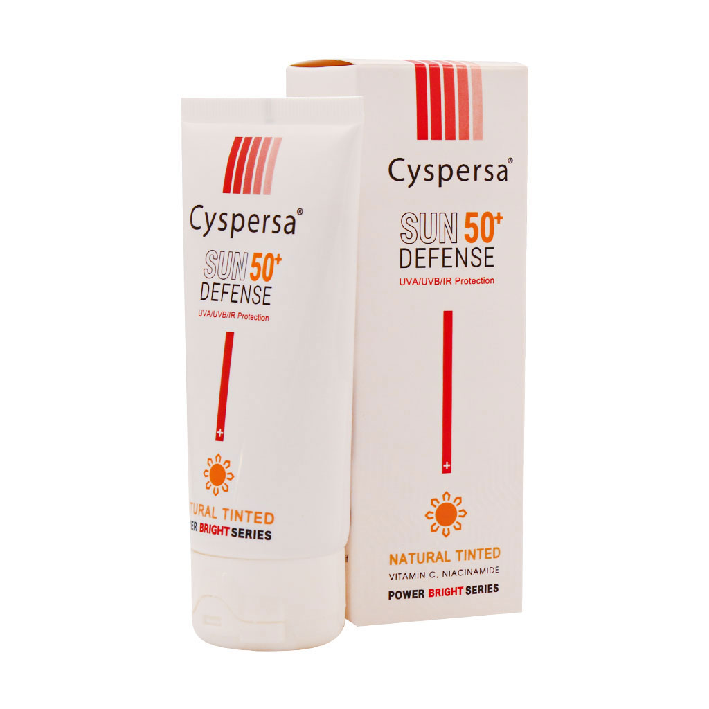 کرم ضد آفتاب رنگی SPF50 روشن کننده50 میلی لیتر سیسپرسا Cyspersa