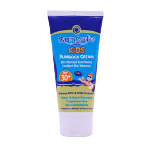 کرم ضد آفتاب کودکان SPF30 بی رنگ 50 گرم سان سیف Sun Safe