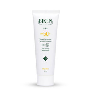 کرم ضد آفتاب رنگی +SPF50 مدل +1پوست های چرب50 میلی لیتر بیکن BIKEN