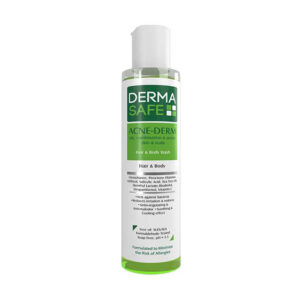 شامپو سر و بدن پوست های چرب مختلط و دارای آکنه ۲۰۰ میلی لیتر درماسیف Derma Safe