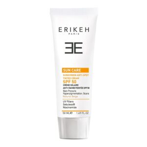 کرم ضد آفتاب و ضد لک SPF50 حجم 50 میلی لیتر اریکه پاریس Erikeh Paris