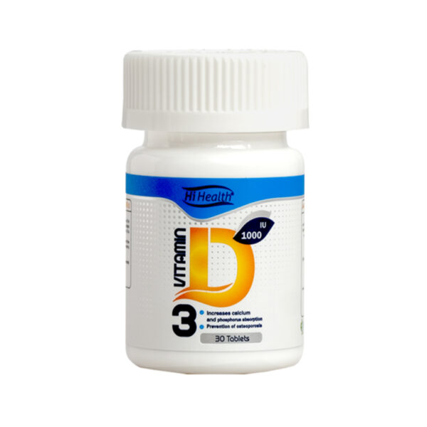 Hi Health Vitamin D۳ ۱۰۰۰ IU ۳۰ Tablets