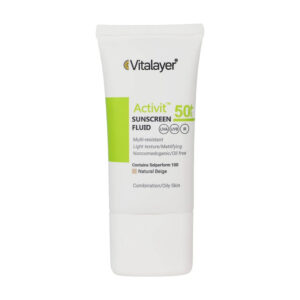 کرم ضد آفتاب SPF50 پوست چرب اکتی ویت 40 میلی لیتر ویتالیر Vitalayer