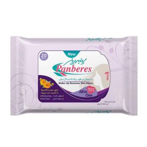 دستمال مرطوب پاک کننده آرایش 20 عدد پنبه ریز Panberes