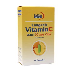 کپسول ویتامین سی و زینک (۱۰ میلی گرم) 60 عدد یوروویتال Eurho Vital