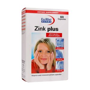 کپسول زینک پلاس (5میلی گرم) 40 عدد یوروویتال Eurho Vital