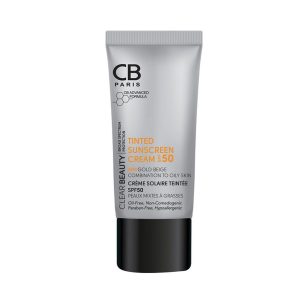 کرم ضد آفتاب رنگی SPF50 پوست مختلط تا چرب 40 میلی لیتر سی بی پاریس CB PARIS