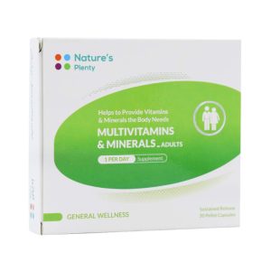 کپسول مولتی ویتامین مینرال بزرگسالان 30 عدد نیچرز پلنتی Natures Plenty
