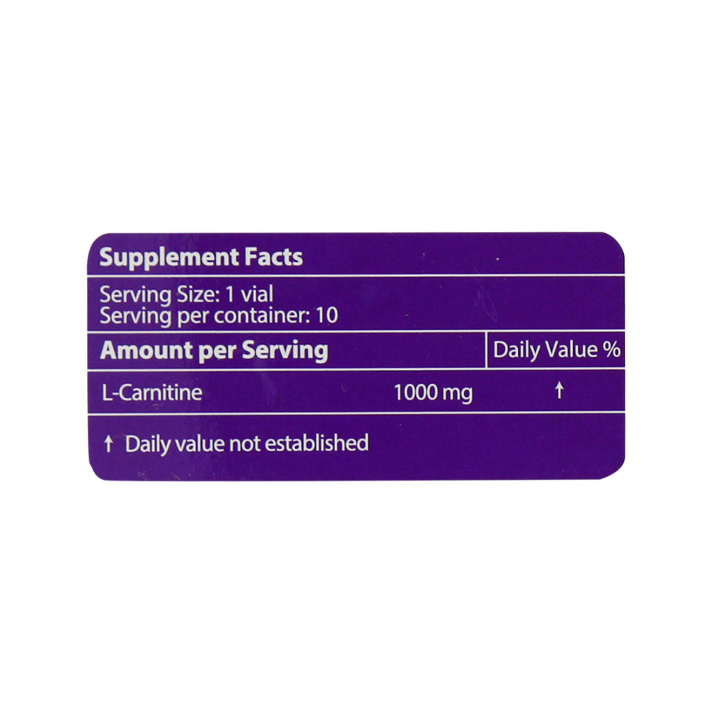 ویال خوراکی ال - کارنتین 1000 لیمویی 10 عدد نکستایل Nextyle