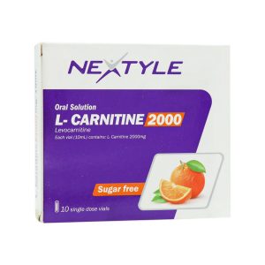 ویال خوراکی ال - کارنتین 2000 پرتقال 10 عدد نکستایل Nextyle