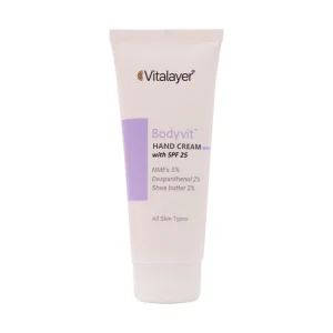 کرم مرطوب کننده دست SPF25 بادی ویت 75 میلی لیتر ویتالیر vitalayer