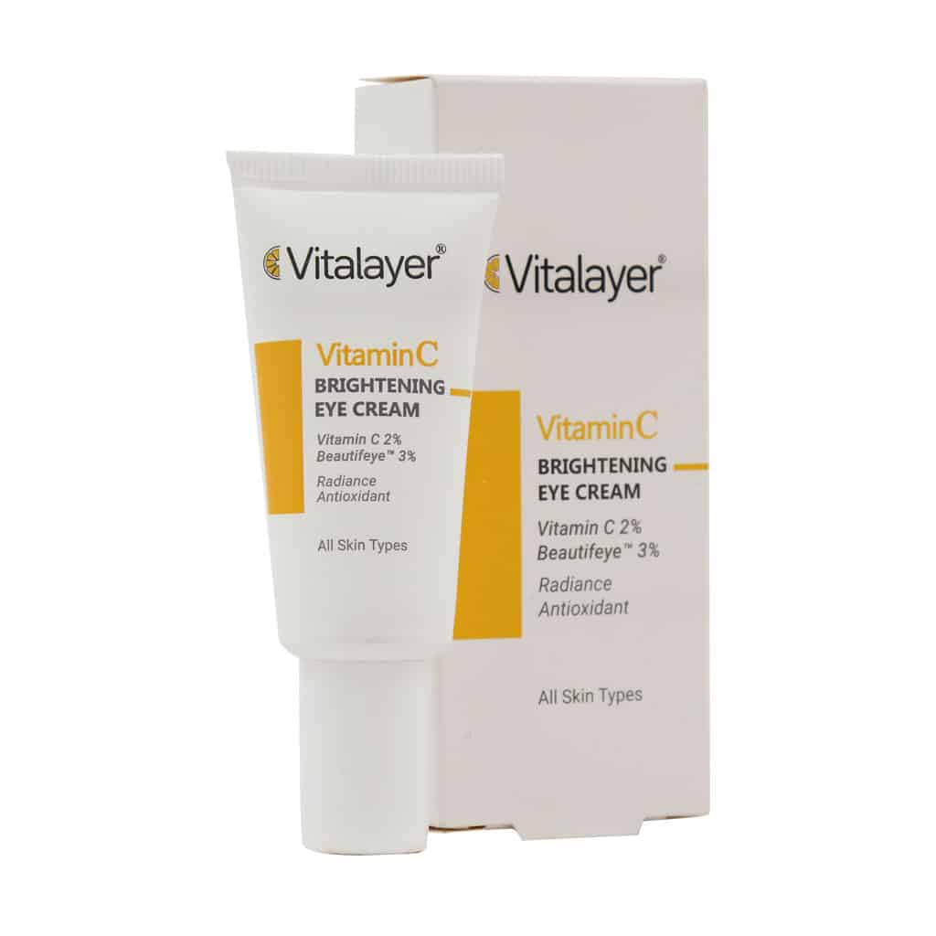 کرم روشن کننده دور چشم ویتامین سی 20 میلی لیتر ویتالیر vitalayer