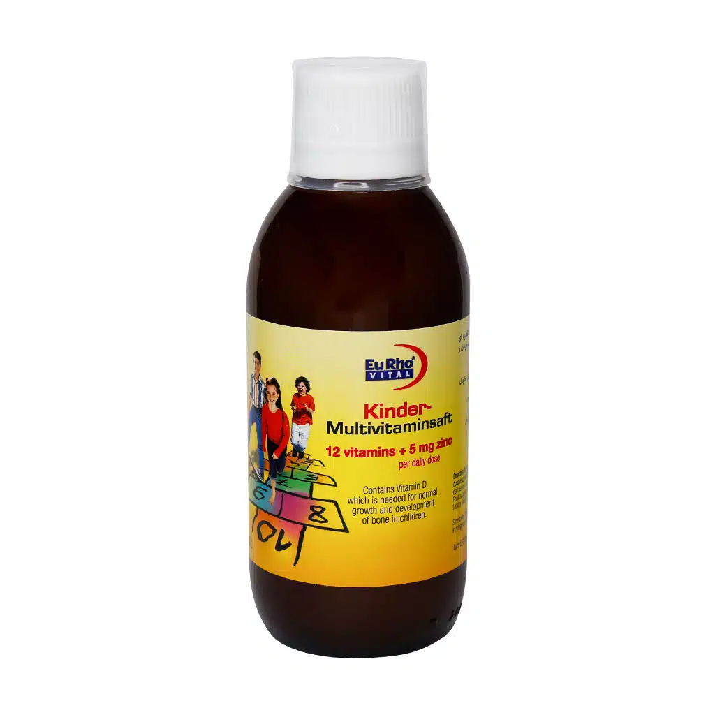 شربت کیندر مولتی ویتامین ۲۰۰ میلی لیتر یوروویتال Eurho Vital