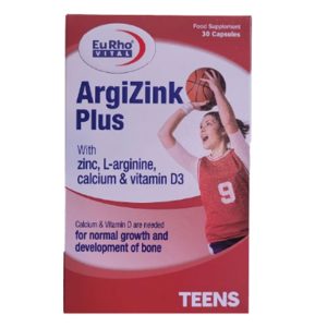 کپسول آرژین زینک پلاس یوروویتال بسته 30 عددی