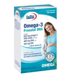 کپسول نرم امگا-3 پریناتال DHA یوروویتال 30 عددی