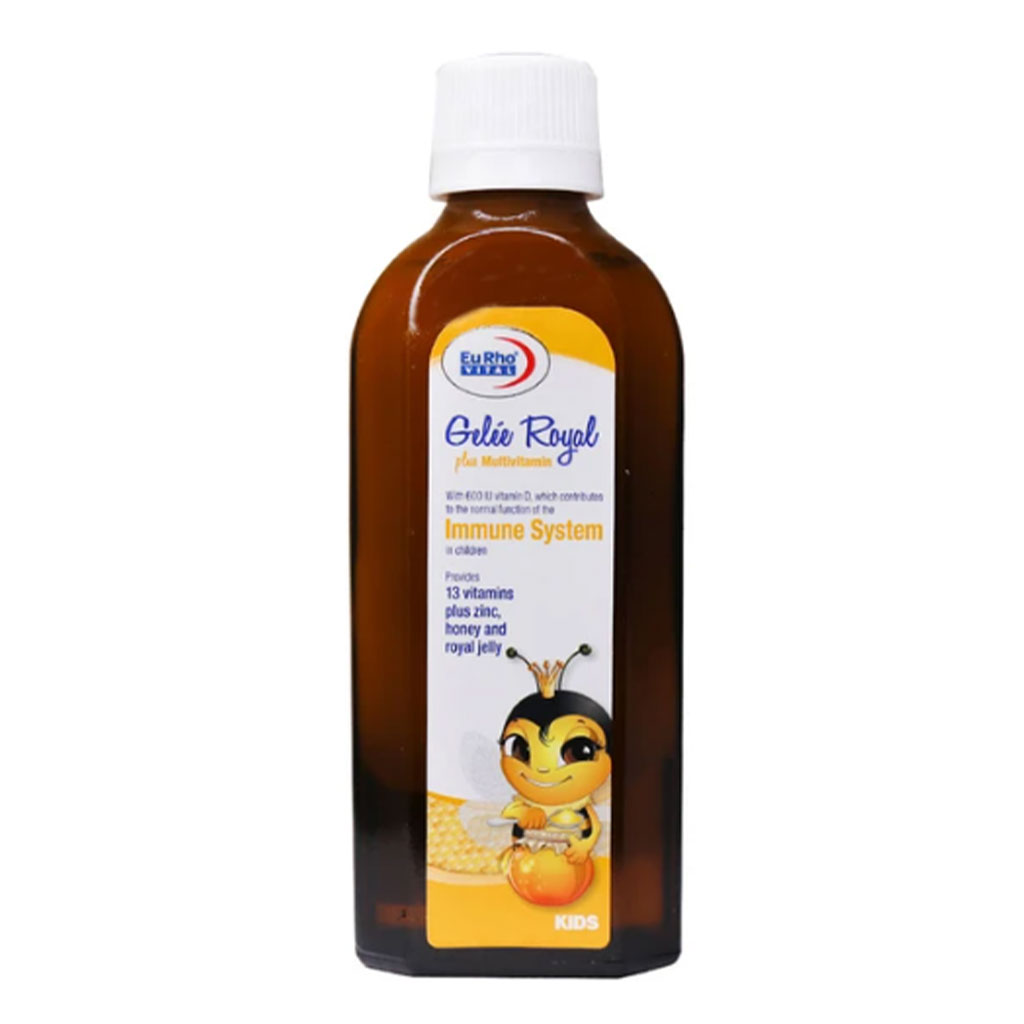 شربت ژل رویال پلاس مولتی ویتامین یوروویتال 200 میلی لیتر