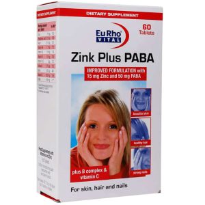 قرص زینک پلاس پابا یوروویتال 60 عدد