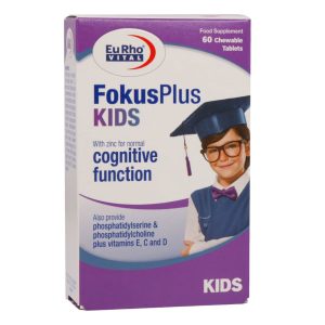 قرص جویدنی فوکوس پلاس کیدز یوروویتال 60 عدد