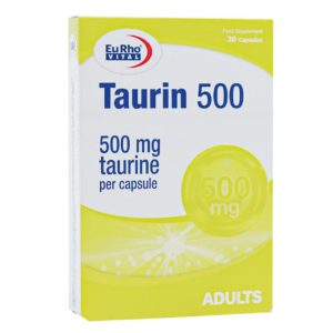 کپسول تائورین یوروویتال _ 500 میلی گرم بسته 30 عددی