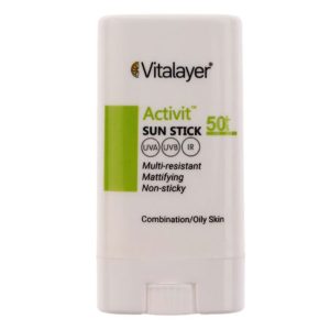 ضد آفتاب استیکی اکتی ویت SPF50 حجم 15 گرم ویتالیر Vitalayer