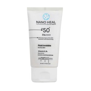 فلویید ضد آفتاب بی رنگ SPF50 پوست خشک 50 میلی لیتر نانوهیل Nano Heal