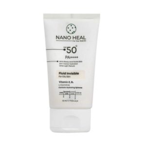 فلوئید ضد آفتاب بی رنگ SPF50 پوست چرب 50 میلی لیتر نانوهیل Nano Heal