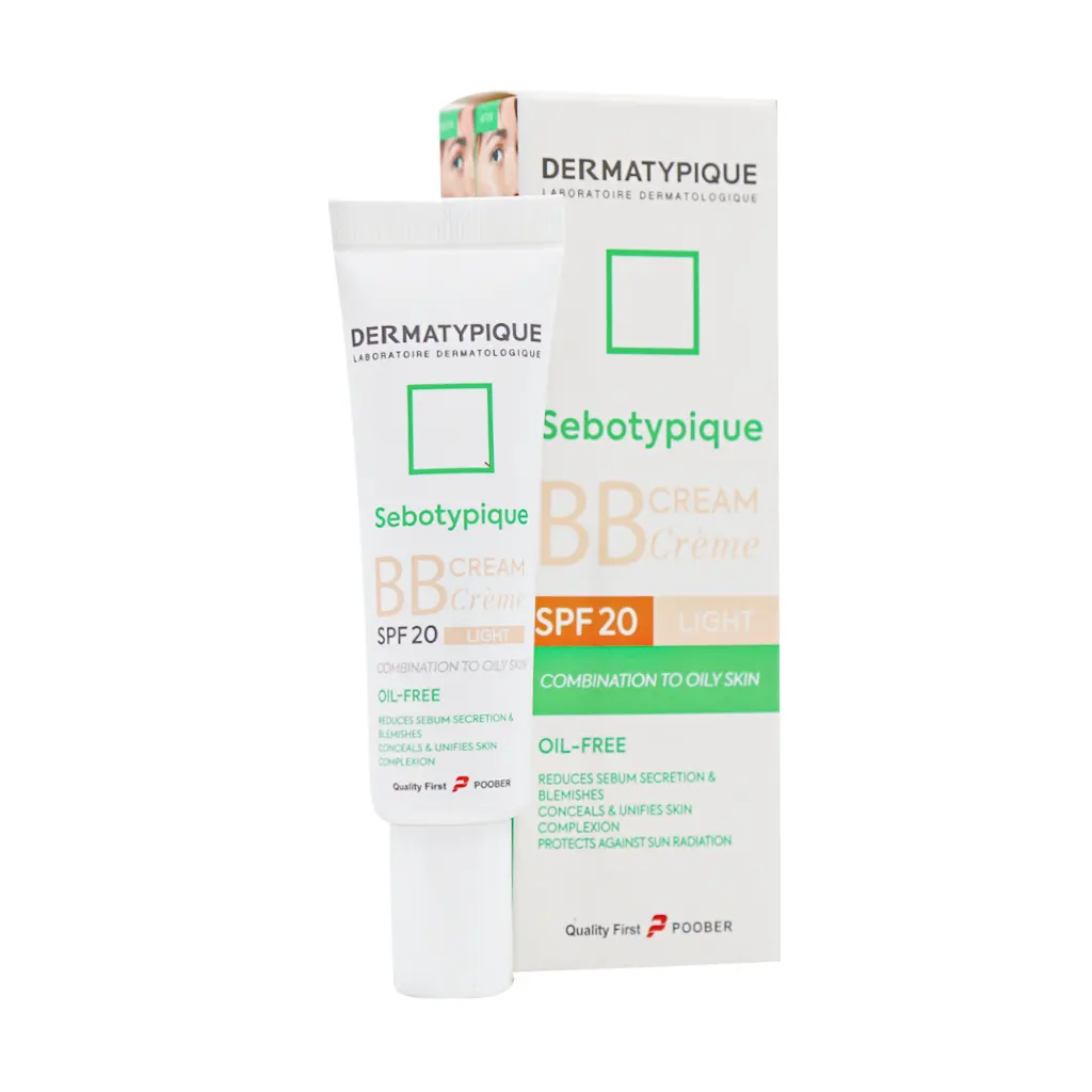 بی بی کرم بژ روشن SPF20 پوست چرب و مختلط سبوتیپیک 30 میلی لیتر درماتیپیک Dermatypique