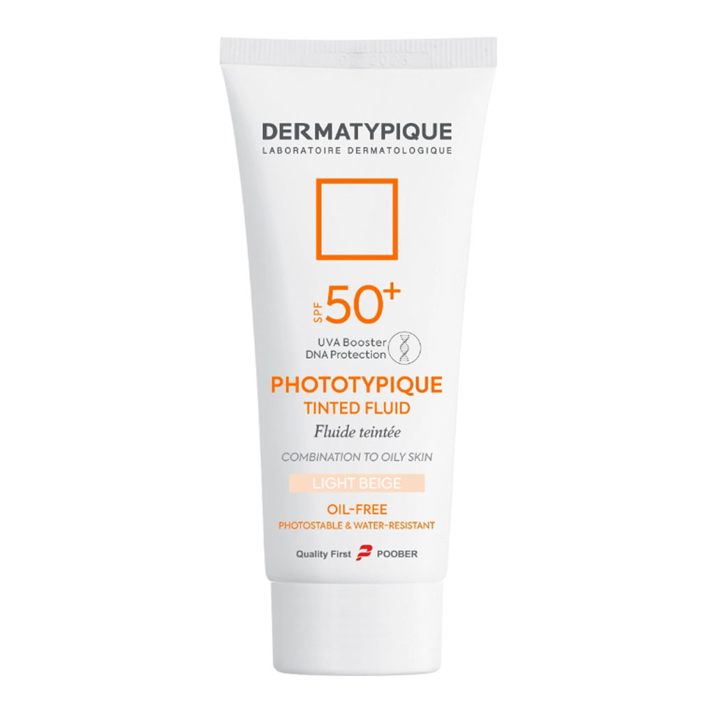 فلویيد ضد آفتاب رنگی SPF50 فتوتيپيک پوست چرب درماتيپيک DERMATYPIQUE