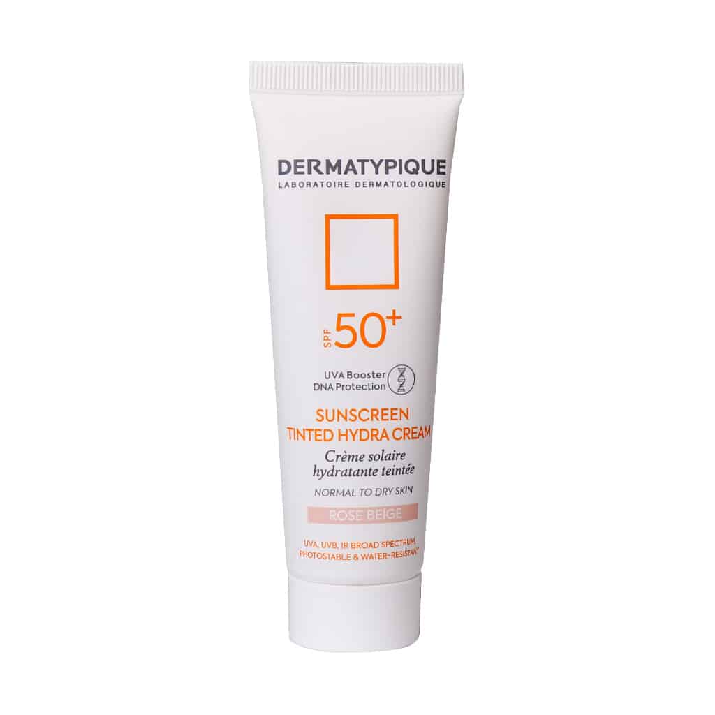 ضدآفتاب رنگی SPF50 پوست خشک رز بژ ۵۰ ميلي ليتر درماتيپيک DERMATYPIQUE