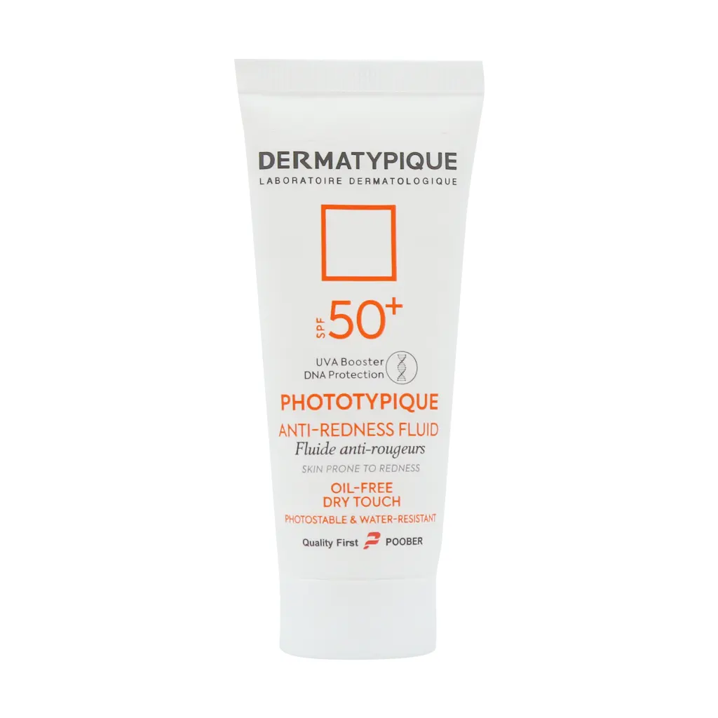 فلوئید ضد آفتاب بی رنگ SPF50 پوست قرمز و حساس فتوتیپیک 40 میلی لیتر درماتیپیک Dermatypique