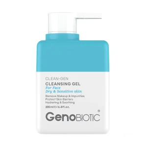 ژل شستشوی صورت پوست خشک و حساس 200 میلی لیتر ژنوبایوتیک Genobiotic